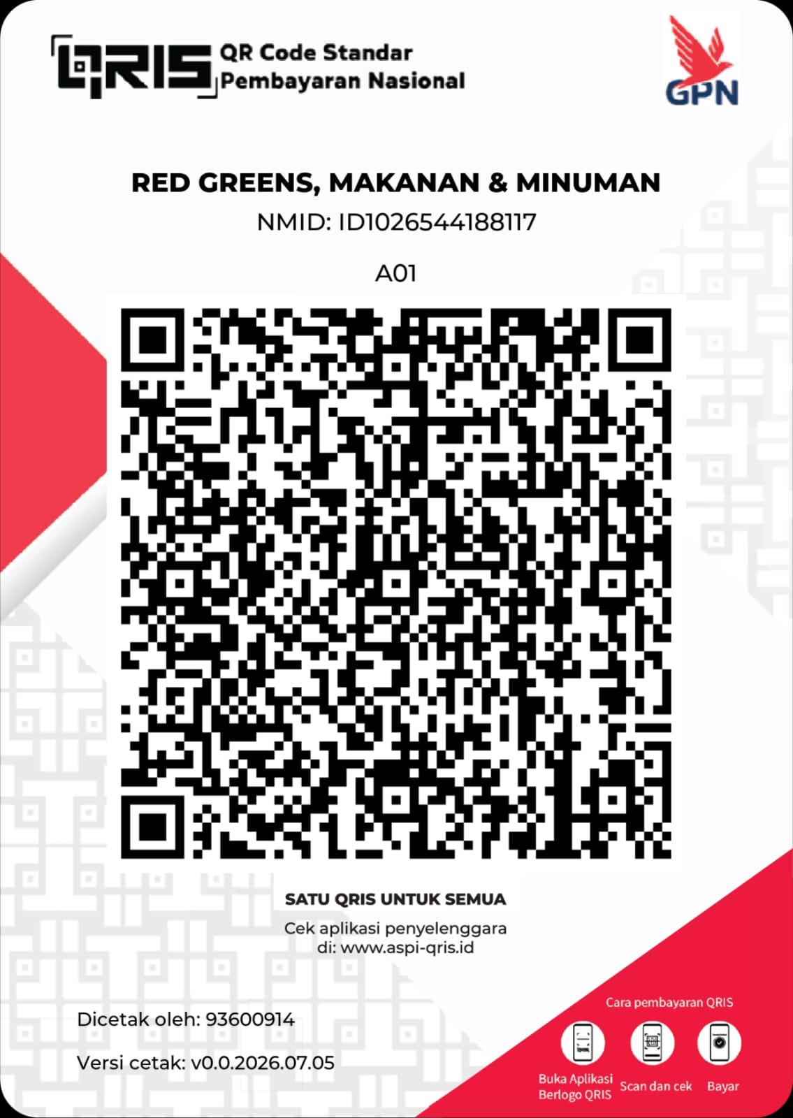 QRIS Red Greens